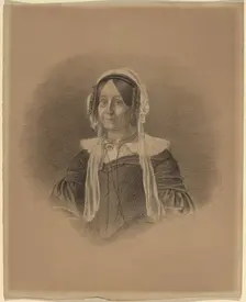 Portrait of an Old Woman, early 1840s. Creator: Eastman Johnson