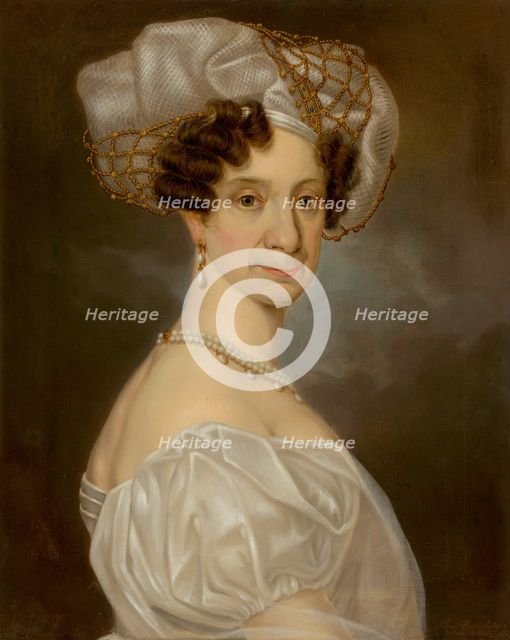 Portrait of an Older Lady, 1834. Creator: Johann Lestyan.