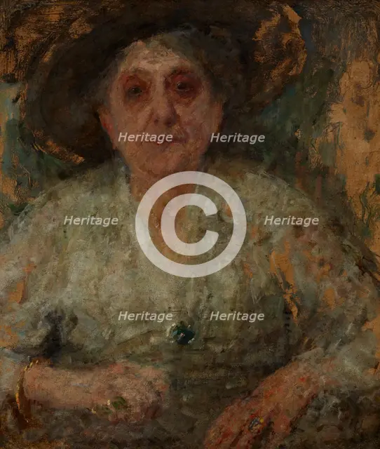 Portrait of an Older Lady, c1922. Creator: Olga Boznanska.