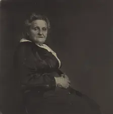 Portrait of an older woman, about 1915-1920. Creator: Gunther Krampf