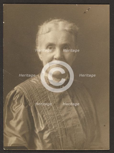 Portrait of an Older Woman with Lace Collar, 1907-1943. Creator: Louis Fleckenstein.