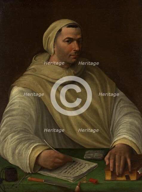 Portrait of an Olivetan Monk. Creator: Baldassare Peruzzi.