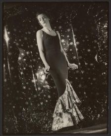 Portrait of an Unidentfiied Female Fashion Model, about 1940. Creator: Gunther Krampf