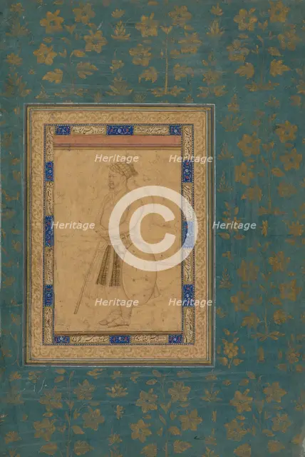 Portrait of an Unidentified Noble from Shah Jahan's Court, c. 1640-1650. Creator: Unknown.