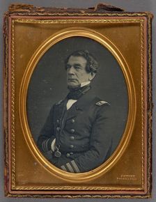 Portrait of an Unidentified American Navy Captain, about 1855. Creator: Jeremiah Gurney