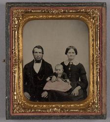 Portrait of an Unidentified Family, about 1860. Creator: Unknown