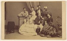 Portrait of an unidentified group: four women and three men, 1864-1866. Creator: George P. Critcherson
