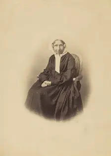 Portrait of an Unidentified Woman, about 1858. Creator: Gustave Le Gray