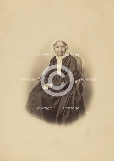 Portrait of an Unidentified Woman, about 1858. Creator: Gustave Le Gray.
