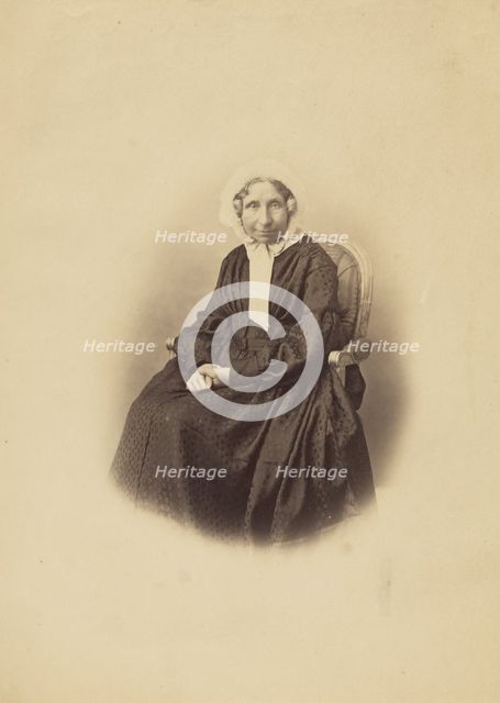 Portrait of an Unidentified Woman, about 1858. Creator: Gustave Le Gray.