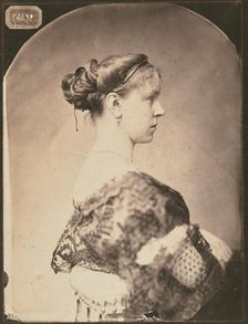 Portrait of an Unidentified Woman, about 1860. Creator: Pierre Petit