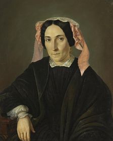 Portrait of an Unknown Woman, 1852. Creator: Kazimir Yasevich
