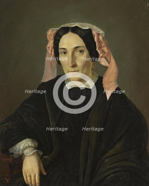 Portrait of an Unknown Woman, 1852. Creator: Kazimir Yasevich.