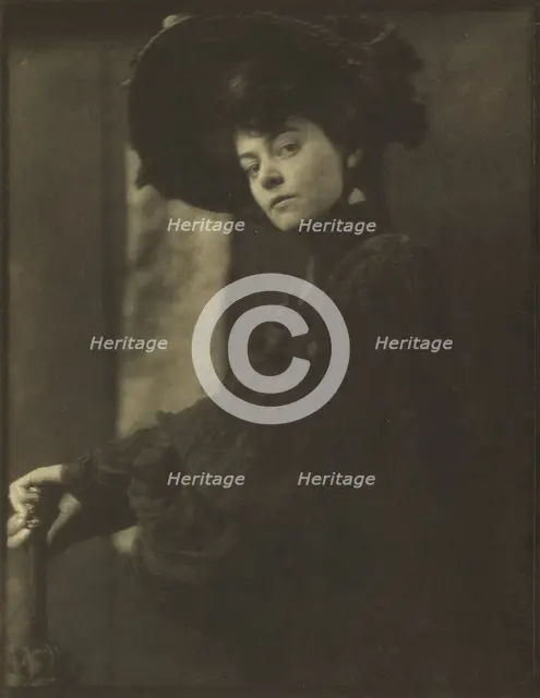 Portrait of an Unknown Woman, 1904. Creator: Gertrude Kasebier.