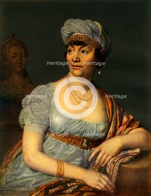'Portrait of an unknown Woman with Headdress', 1812, (1965).  Creator: Vladimir Borovikovsky.