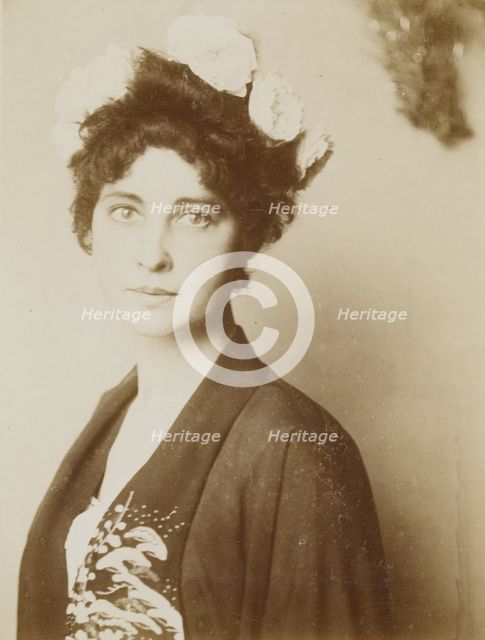 Portrait of an Unknown Woman, about 1900. Creator: Franz von Stuck.
