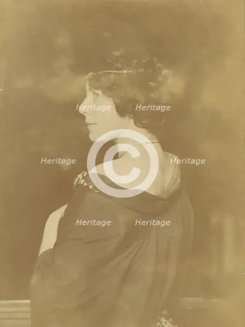 Portrait of an Unknown Woman, about 1900. Creator: Franz von Stuck.