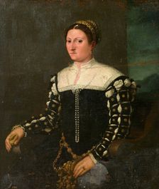 Portrait of an unknown woman, between 1550 and 1560. Creator: Antonio Badile IV