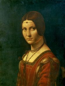 Portrait of an Unknown Woman (La Belle Ferroniere) c1490. Artist: Leonardo da Vinci