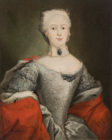 Portrait of an Unknown Woman (Queen Maria Josepha, Wife of Augustus III?), 2nd quarter of 18th cent. Creator: Unknown
