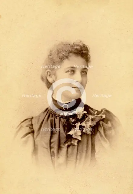 Portrait of an unknown young woman. Creator: J.S. Wiley.
