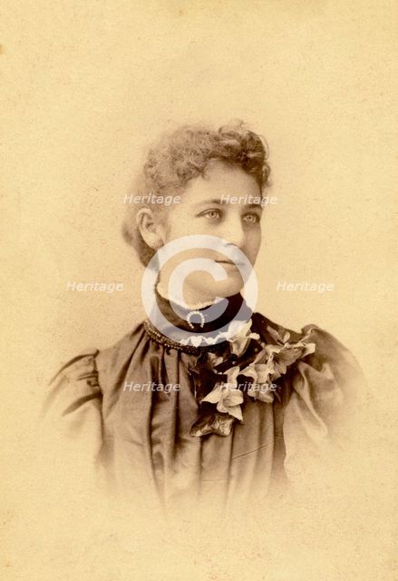 Portrait of an unknown young woman. Creator: J.S. Wiley.