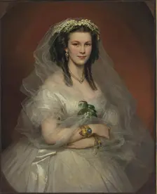 Portrait of an Unknown Young Lady as a Bride, 1859. Creator: Unknown