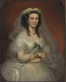 Portrait of an Unknown Young Lady as a Bride, 1859. Creator: Unknown