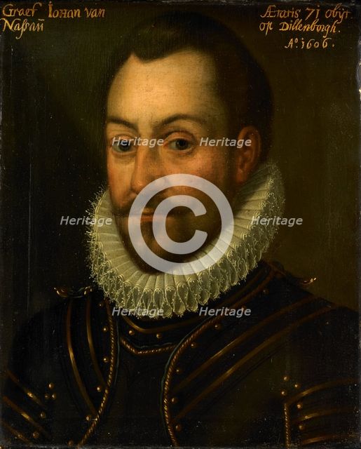 Portrait of an Unknown Count or Officer, possibly Jan the Elder (1535-1606), Count..., c.1609-c.1633 Creator: Anon.