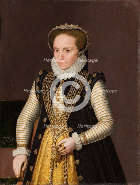 Portrait of an unknown French Noblewoman, 1560. Artist: French master  