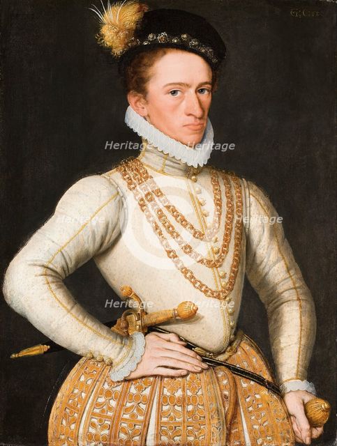 Portrait of an unknown French Nobleman, 1560. Artist: French master  