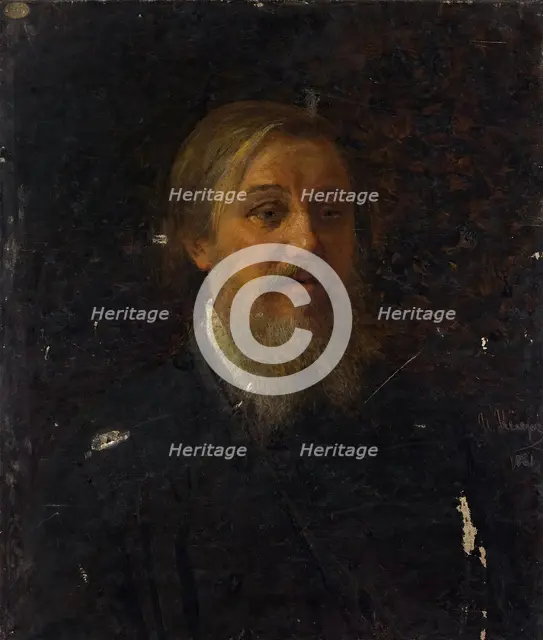 Portrait of an Unknown Man, 1881. Creator: Johann Köler.