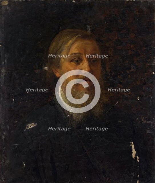 Portrait of an Unknown Man, 1881. Creator: Johann Köler.
