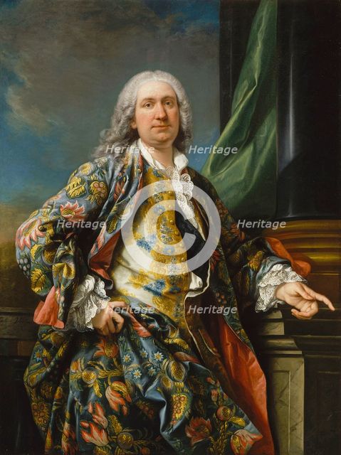 Portrait of an unknown man, ca 1735-1739. Artist: Van Loo, Carle (1705-1765)