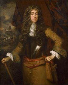 Portrait of an unknown man called William III, late 17th century. Artist: Studio of William Wissing