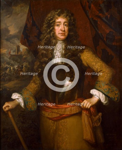 Portrait of an unknown man called William III, late 17th century. Artist: Studio of William Wissing.