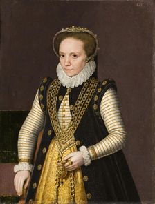 Portrait of an unknown noblewoman, 1575. Creator: Claeissens, Gillis (1526-1605)