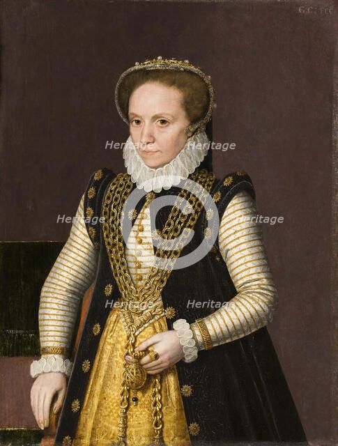 Portrait of an unknown noblewoman, 1575. Creator: Claeissens, Gillis (1526-1605).