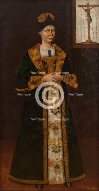 Portrait of an Unknown Ruthenian Lady, 1st half of 18th century. Creator: Unknown.