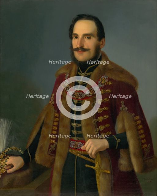 Portrait of Antal Roch, 1846. Creator: Jozef Bozetech Klemens.