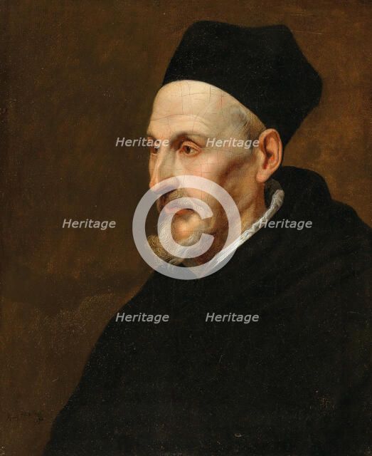 Portrait of Anthonius Triest (1576-1657), bishop of Bruges and Ghent , 1650. Creator: Thijs, Pieter (1624-1677).