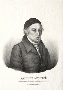 Portrait of Anton André. Creator: Johann André (German, 1775-1842)