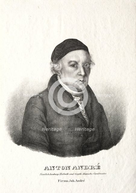 Portrait of Anton André. Creator: Johann André (German, 1775-1842).