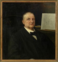 Portrait of Anton Bruckner (1824-1896), 1889. Creator: Bératon, Ferry (1859-1900)