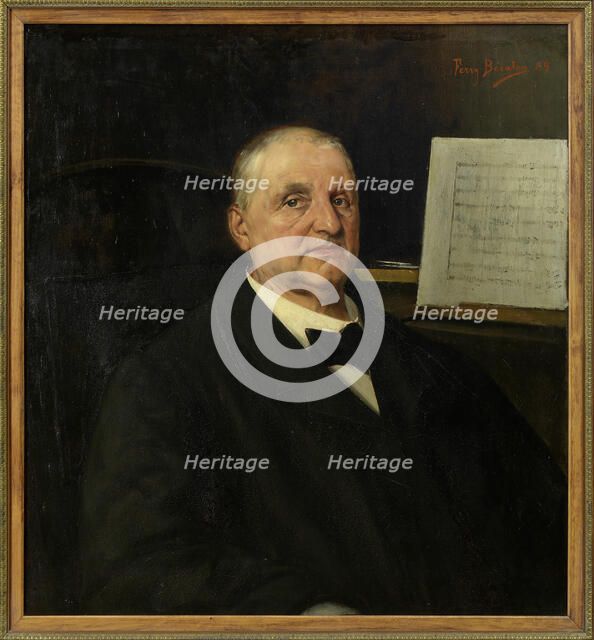 Portrait of Anton Bruckner (1824-1896), 1889. Creator: Bératon, Ferry (1859-1900).