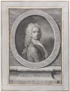 Portrait of Anton Maria Zanetti the Elder, ca. 1725. Creator: Giovanni Antonio Faldoni