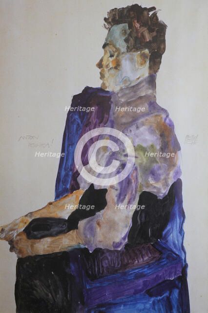 Portrait of Anton Peschka, 1911. Creator: Schiele, Egon (1890-1918).