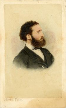 Portrait of Antoni Gaudí (1852-1926), 1878. Creator: Rovira, Leopoldo (ca. 1833-1895)