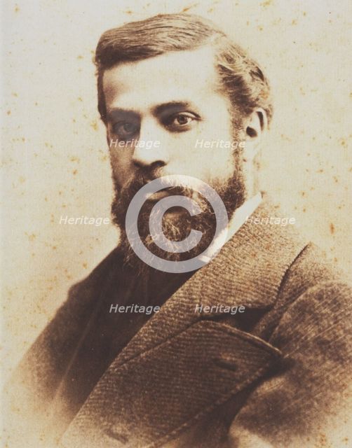Portrait of Antoni Gaudí. Artist: Deglaire, Pablo Audouard (1856-1919)