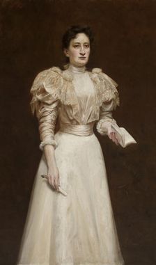 Portrait of Antonina Schmidt, 1897. Creator: Stanislaw Cercha